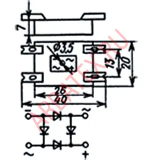 КЦ402И диодный мост фото 2