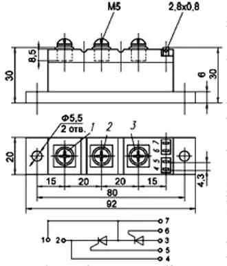 МТТ80-12 силовой модуль фото 5 МТТ80-12 силовой модуль фото 5