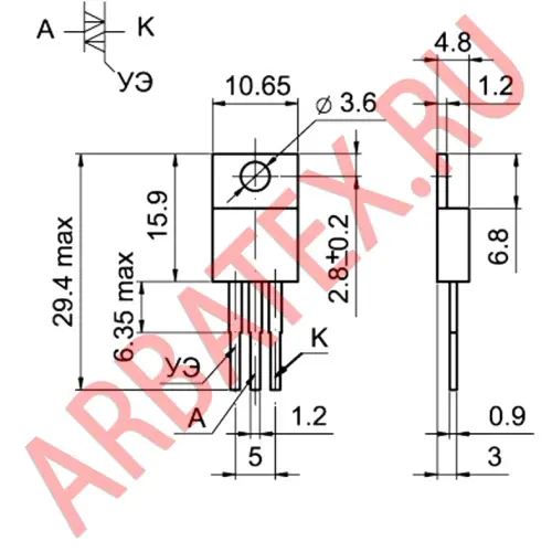 Т106-10-4 тиристор фото 3 Т106-10-4 тиристор фото 3