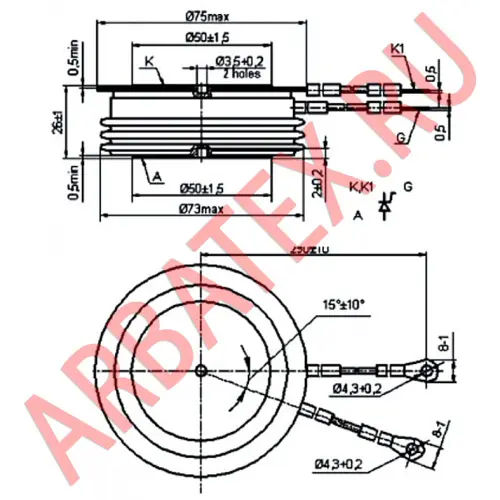 ТБ253-800-9 тиристор фото 3