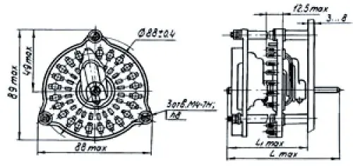 ПЩ-24П3Н1 переключатель щеточный фото 3