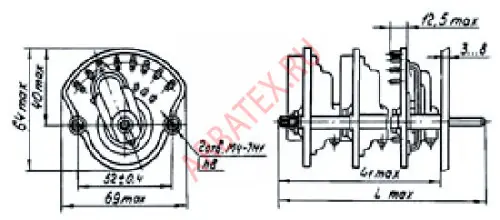ПЩ-8П3Н1 переключатель щеточный фото 3