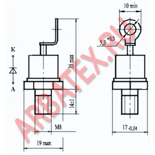2Д132-80Х-07-В2 диод фото 3 2Д132-80Х-07-В2 диод фото 3