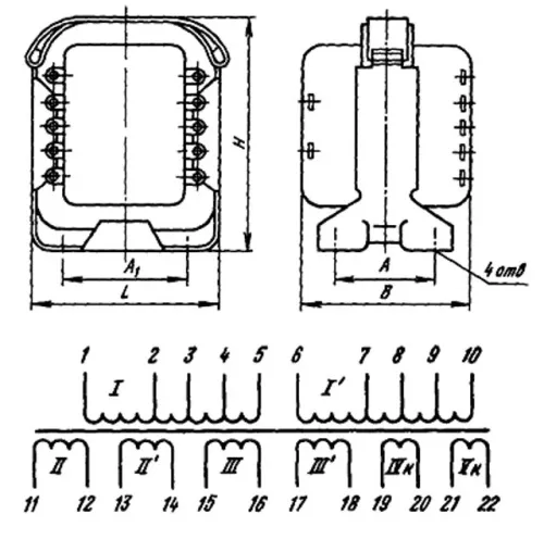 ТА165-127/220-50В трансформатор фото 3 ТА165-127/220-50В трансформатор фото 3