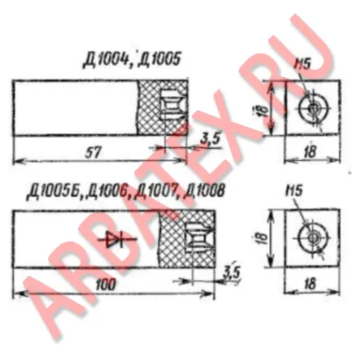 Д1004Т кремниевый столб фото 4