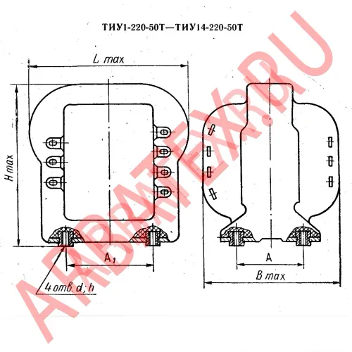 ТИУ7-220-50В трансформатор фото 3 ТИУ7-220-50В трансформатор фото 3